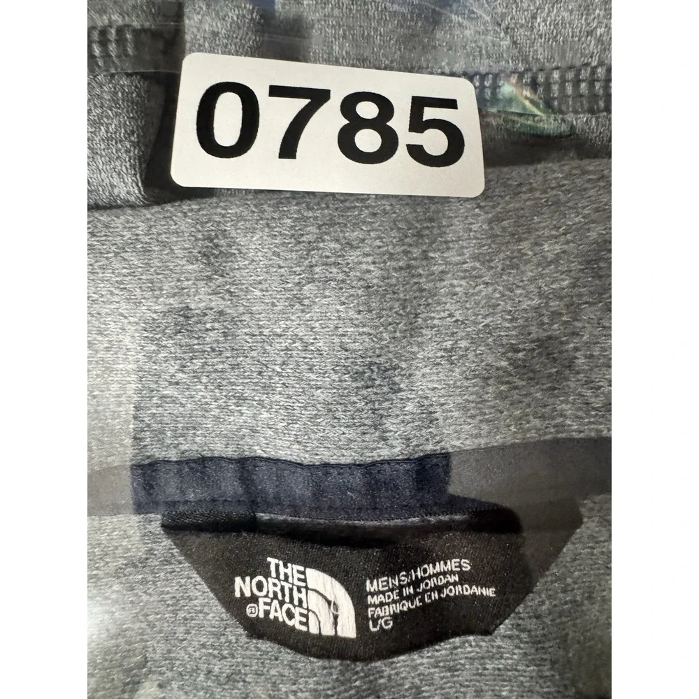 The North Face Mens L Tech 1/4 Zip Fleece Gray Heather Pullover NF0A3LHB